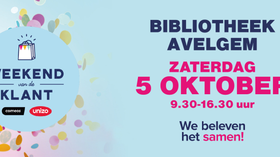 Weekend van de Klant bibliotheek Avelgem banner